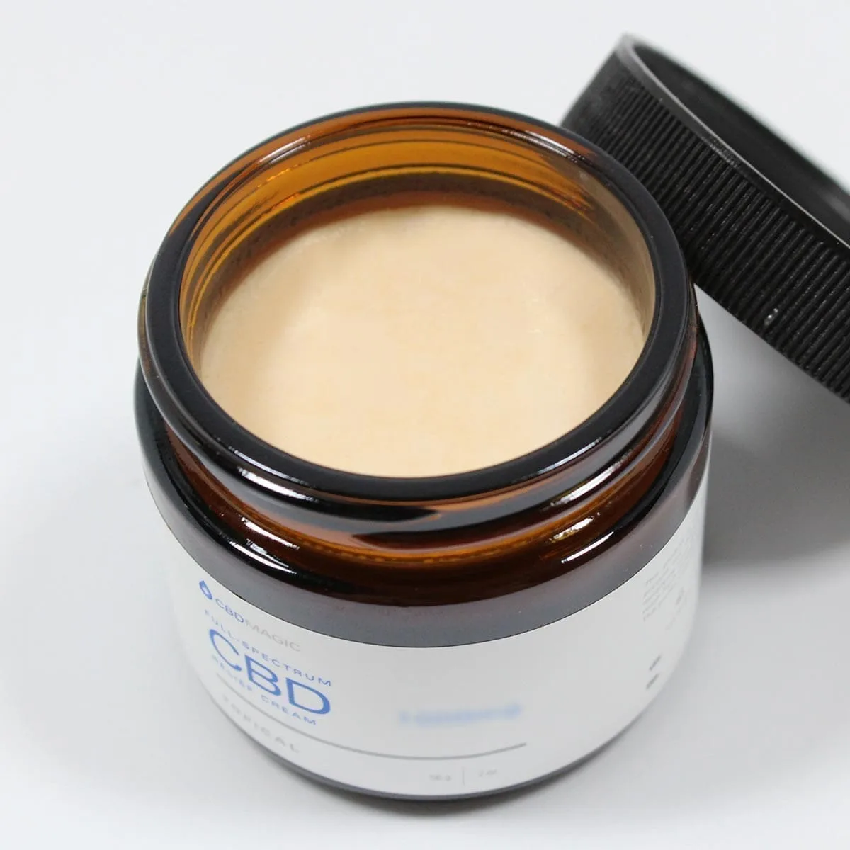 Rapid relief cbd pain cream 500mg full spectrum open lid