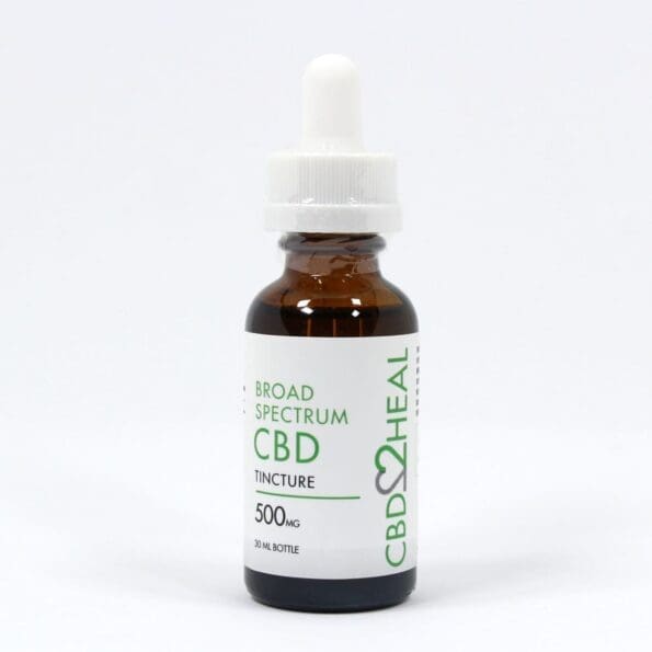 broad spectrum cbd oil tincture 500mg front view