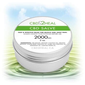 tin of 2000mg cbd healing salve