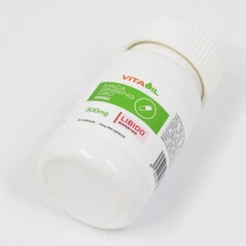 cbd libido capsules 300mg side view