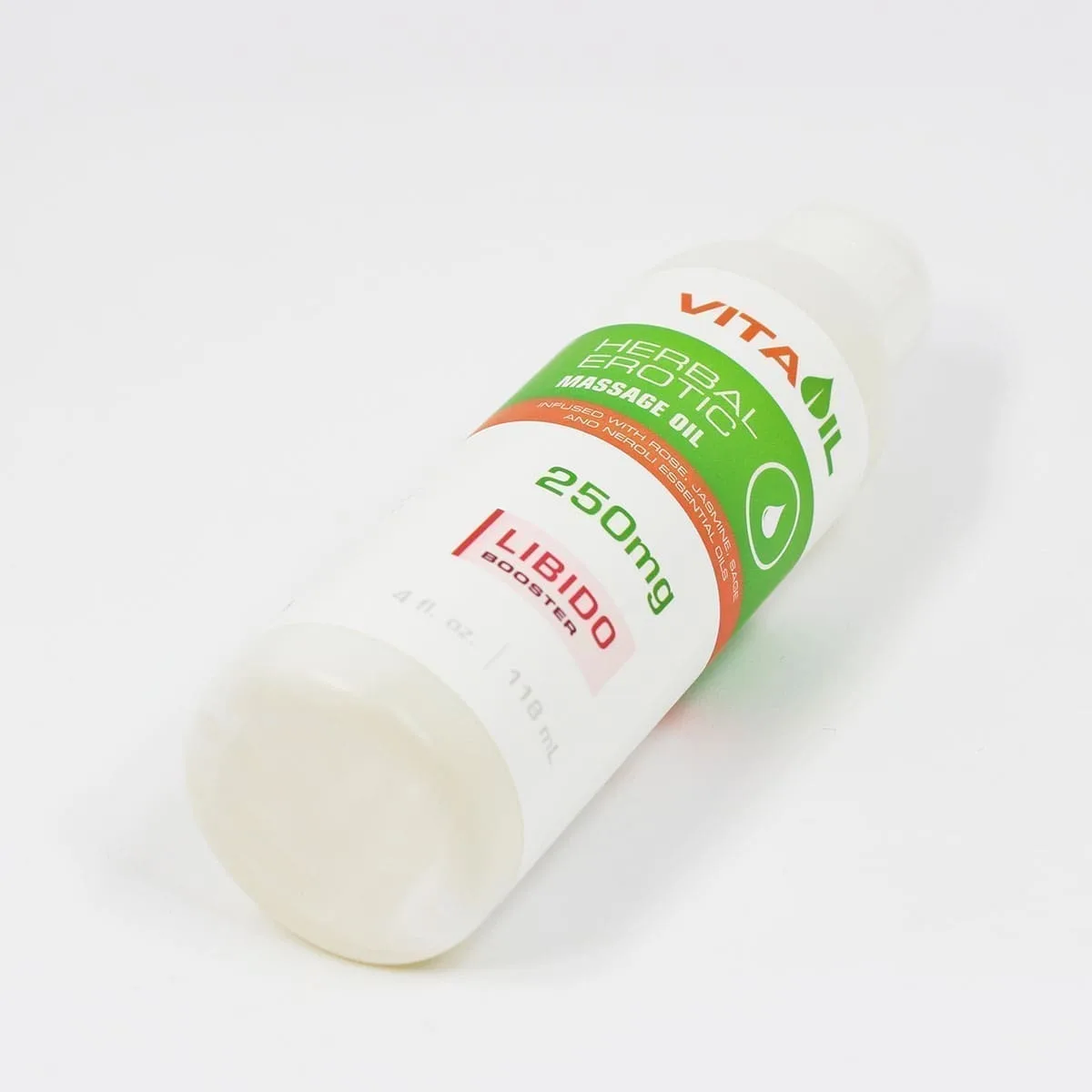 cbd libido massage oil 250mg side view cbd libido massage oil 250mg side view