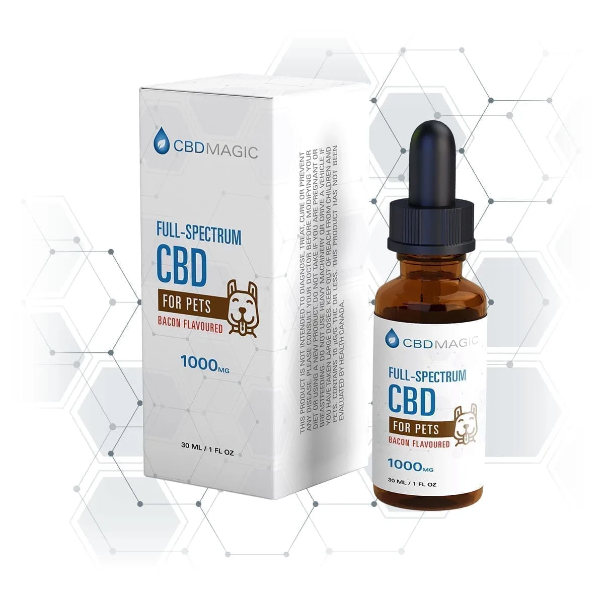 cbd oil tincture for pets 1000mg full spectrum bacon flavour