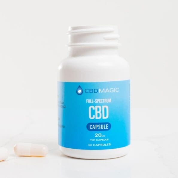 cbd pain pills 600mg full spectrum front view