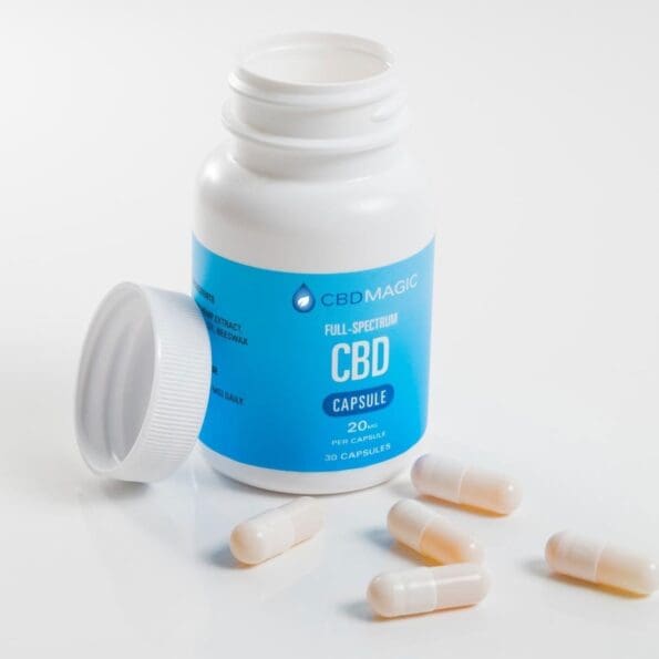 cbd pain pills 600mg full spectrum open with capsules
