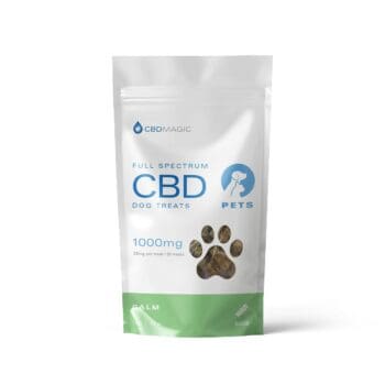 Gélatines au CBD pour chiens contre l'anxiété, 1000mg