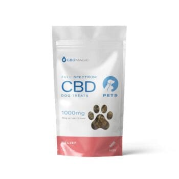 bag of cbdmagic cbd dog treats for chronic pain relief