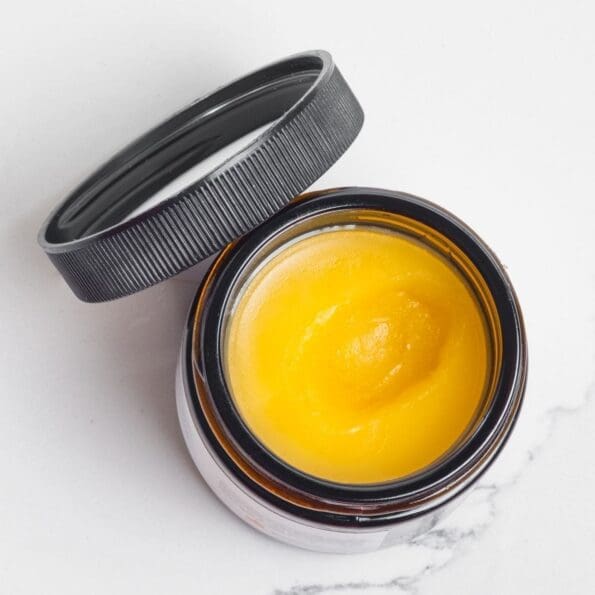 full spectrum cbd pain cream 4000mg top view lid open