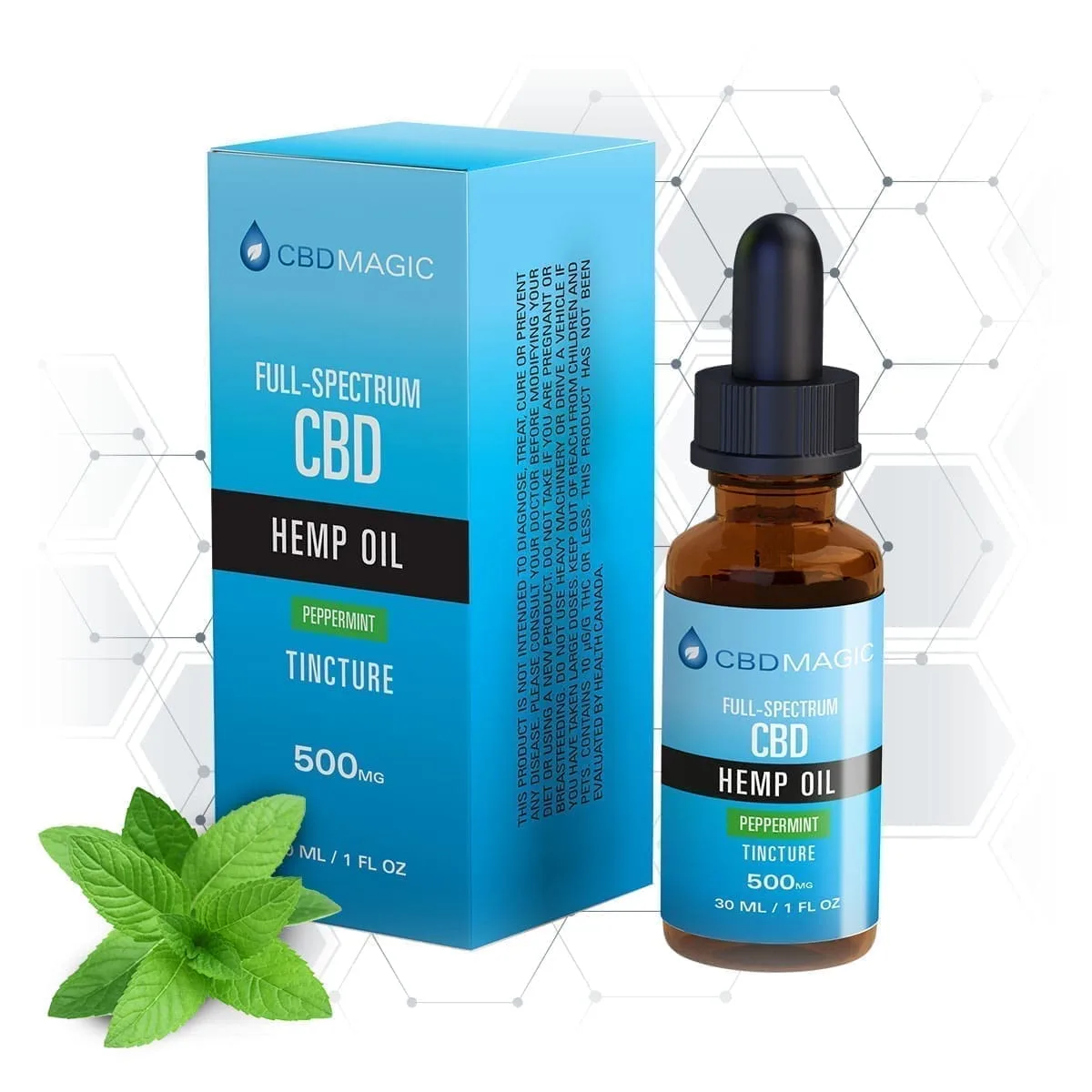 full spectrum peppermint cbd hemp oil 500mg cbdmagic