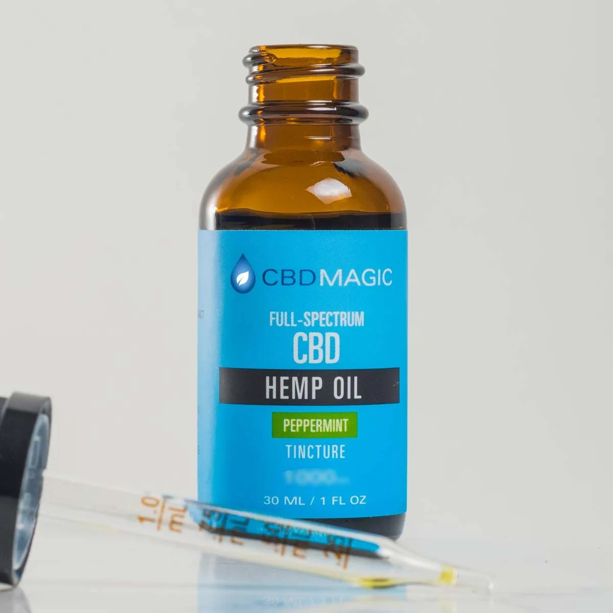 full spectrum peppermint cbd hemp oil 500mg with dropper
