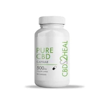 pure cbd capsules 500mg by cbd2heal