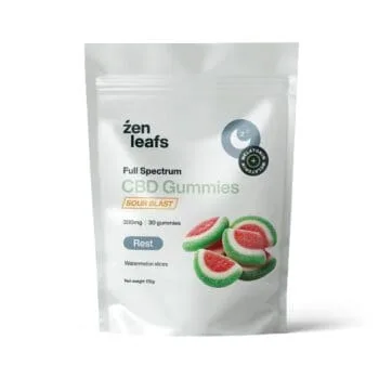 Full Spectrum CBD Gummies for Sleep (Sour Watermelon), 300mg