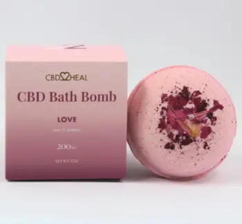 love 200mg cbd bath bomb by cbd2heal