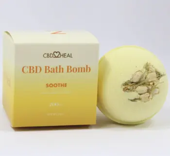 soothe 200mg cbd bath bomb by cbd2heal
