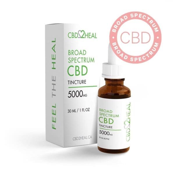broad spectrum cbd tincture 5000mg cbd2heal
